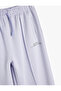 Girl's Purple Basic Jogger Sweatpants - 3