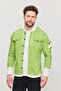 Men's Slim Fit Slim Fit Hooded Detailed Denim Shirt
