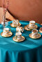 Istanbul Porcelain Dolmabahce Coffee Cup Set for 6 People
