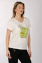 V-Neck Short Sleeve Minimalist Women's T-Shirt - Casual - 5