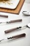 5 Piece Platinum Serving Set & Serving Presentation Set Smoked (Ladle / Colander / Spatula / Fork / Spoon) - 4