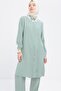 Mint-Ribbed Slit Modal Trousers Suit - 5