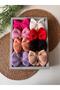 Double Layer Bow Baby Bonnet Set of 8 (Boxed Product)
