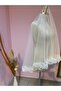 Off-White Thin Guipure Short Veil - 2