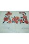 Elegant Vivid Rose Pattern Cotton Shawl with Tassels, Prayer Cover 180X70Cm