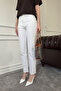 Raw Hem Boyfit Jeans - WHITE