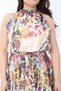 Women's Plus Size Colorful Collared and Elastic-Waist Skirt-Hem Asymmetrical Lined Dress 65N38837 - 7