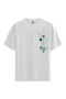 Techno Flower - 100% Cotton Women's White T-Shirt - Premium Quality