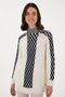 Women's Cream Turtleneck Sweater 50293139-Vr071 - 4