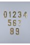 Brass Casting Number 4cm Plain No:6 - 2