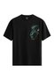 Blue Charm - 100% Cotton Women's Black T-Shirt - Premium Quality
