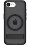 Spigen Ultra Hybrid S MagFit for iPhone 16e cover with Kickstand [MagSafe compatible] - Frost Black - 4