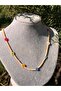 Bym Salmon Daisy Sand Bead Necklace Handmade Women's Children's Summer Accessory - 3