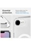 Spigen Ultra Hybrid S MagFit for iPhone 16e cover with Kickstand [MagSafe compatible] - Clear White - 3