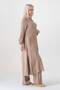 Muslin Fabric 100% Natural Cotton Long Narcissus Tunic Hijab - Mink - 4