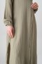 Muslin Fabric 100% Natural Cotton Long Nergis Tunic Hijab - Green - 7