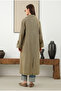 Cotton Linen Long Jacket and Matte Sage - 6