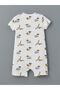 Green Crew Neck Baby Boy Combed Cotton Jumpsuit, Pack of 2 - 4