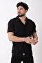 Waffle Pattern Short Sleeve Shirt Js C-157_40360 - 3