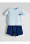 Seray New Season Printed Baby Boy Shorts Pajama Set - 3