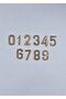 Brass Number 3cm No:2 - 2