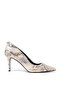 Stylish and Comfortable Snakeskin Pattern Heeled Shoes