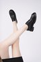 Amour Lace-Up Genuine Leather Thick Sole Daily Casual Moccasin Women's Loafer Shoes - 8