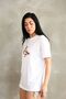 Duck Printed Cotton Stone Oversize T-Shirt - 2