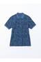 Polo Neck Short Sleeve Patterned Pique Men's T-Shirt - 5
