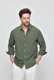 Men's Oversize Cut Linen Shirt - 8