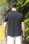 Men's Black Relaxfit Soft Touch Wrinkle-Free Modal Fabric T-Shirt - 5