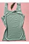 Women's Modal Fabric Wide Straps Extra Piping Detailed 3-Piece Blue, Powder, Green Undershirt - 2