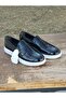 Men's Summer Ballerina Shoes Poly and Light Sole Comfortable Mold Patent Leather Shiny and White Sole - 7