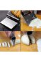 Stainless Steel Dough Cutter and Scraper – Pastry and Cake Cutting Apparatus with Measuring Lines - 2