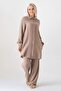 Muslin Fabric 100% Cotton Raglan Sleeve Shirt - Mink