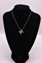 Women's Steel Balloon Letter Necklace - 4