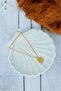 Gold Color Sun Detail Necklace - 6