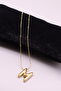 Women's Steel Balloon Letter Necklace - 3