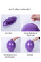 Mini Pilates Ball 25 cm Plates Balance Ball and Inflation Stick Pink - 3