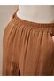 Elastic Waist Muslin Trousers Tobacco - 6