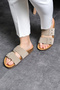 Anatomical Unisex Natural Cork Sole Genuine Leather Slippers - 5