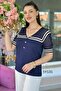 V-Neck Sailor Model Steel Knitwear 5Y131 - 3