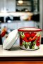 Enamel Jar with Lid Spice Container, 1 L Spice Container, Dowry, Gift, Yogurt Fermentation, Multi-Purpose Jar - 3
