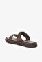 Sohho Brown Genuine Leather Women's Slippers - 3