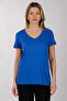 Women's Oversized V-Neck Short Sleeve Minimalist T-Shirt