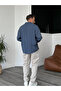 Navy Blue Vertical Striped Long Sleeve Shirt G-5138 - 8