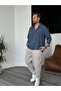 Navy Blue Vertical Striped Long Sleeve Shirt G-5138 - 4
