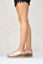 Harine Genuine Leather Sandals Gold - 3