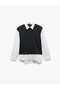 Cotton Long Sleeve Sweater Detailed Classic Collar Shirt - 3