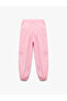 Basic Jogger Pink Girl's Jean Trousers 5Skg40072Ad - 2